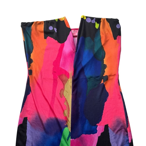 Lilly’s Kloset Tie Dye Strapless Bell Bottom Jumpsuit - Picture 3 of 15